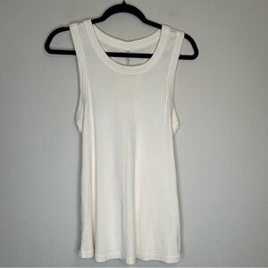 Fabletics Tinsley Tank Top Cream Soft White‎ Size L